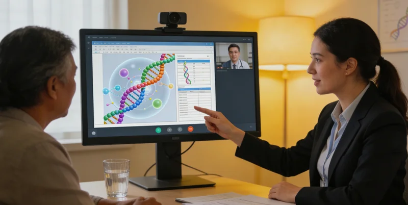 怀化市民在医院进行遗传咨询场景