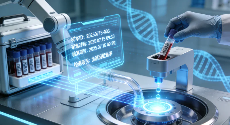 宣城医院护士为患儿采血进行基因