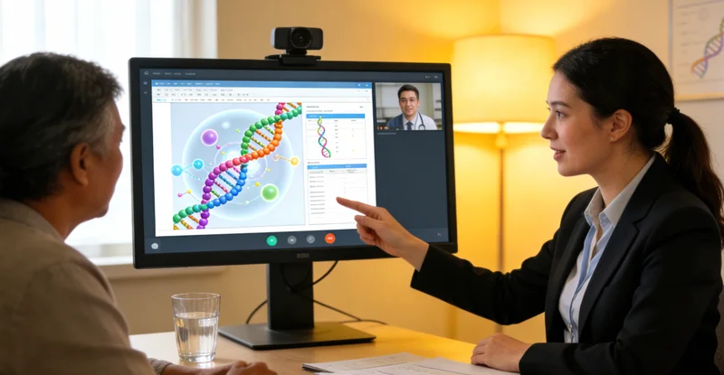 涿州家庭共同查看基因检测报告