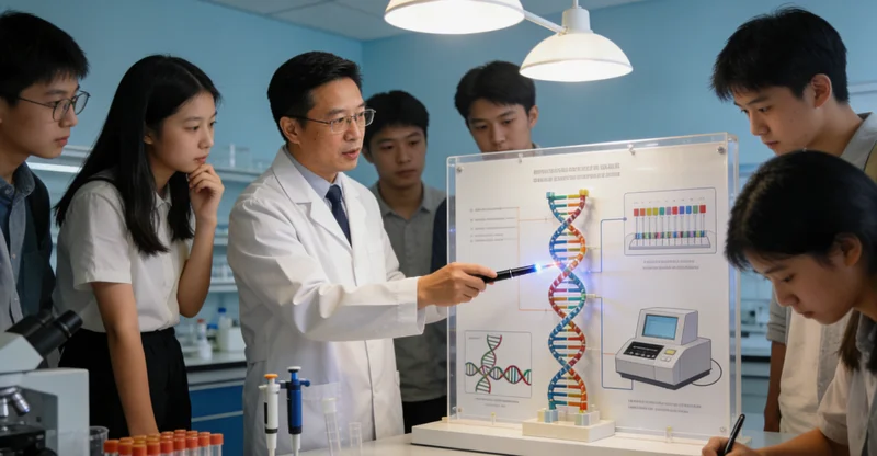 怀化基因检测实验室技术流程示意