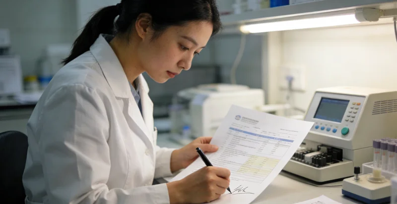 海西州居民与医生查看FAP基因