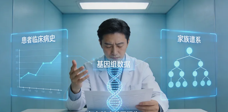 医生在拉萨为患者解读基因检测报