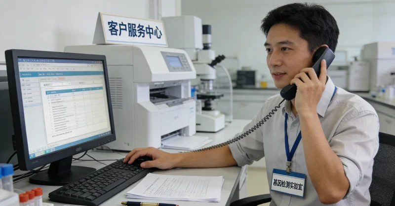 乌中旗家庭查看基因检测报告进行