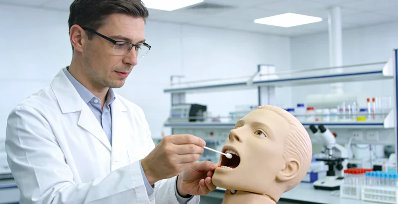 阿右旗居民进行无痛基因采样