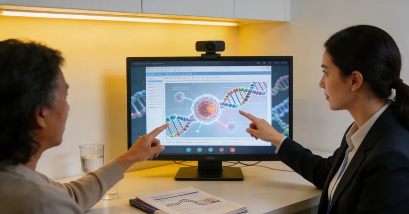 汉中女性进行遗传咨询场景