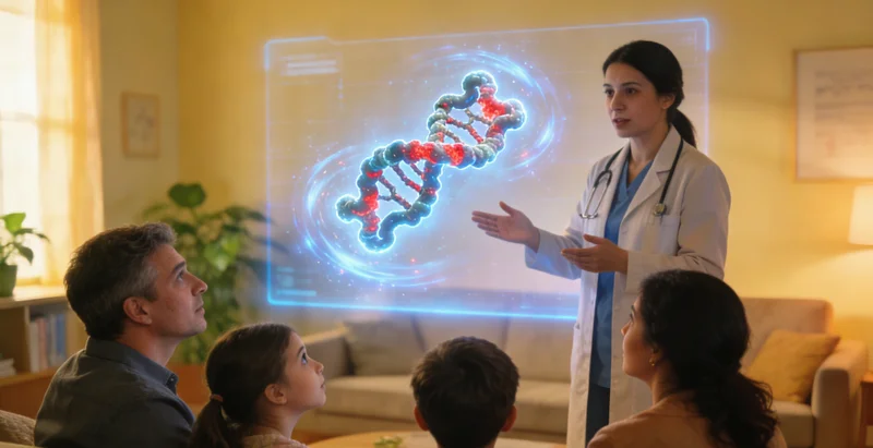 渭南医生向家庭解释遗传病原理