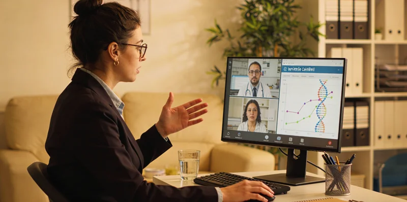 邯郸市民在医院进行遗传咨询