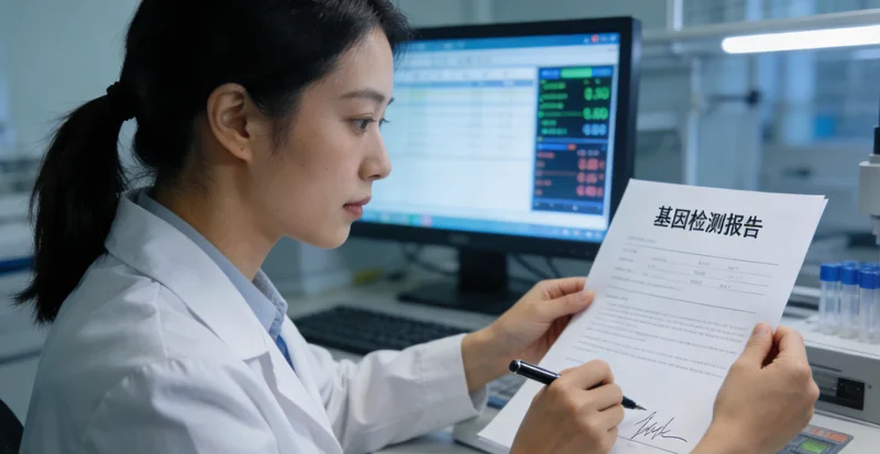 桐乡乳腺癌易感基因检测报告示意