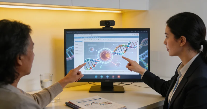 涟源市民在本地医院进行遗传咨询