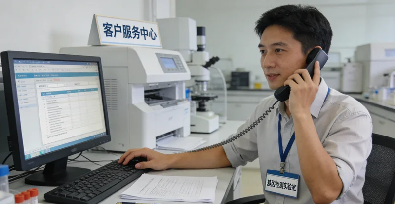 海口女性获得健康报告后释然表情