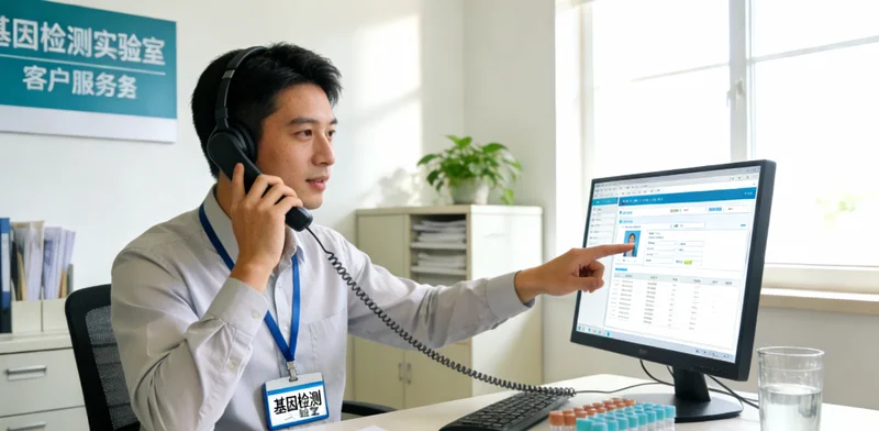 北安市民在医院进行遗传咨询与抽