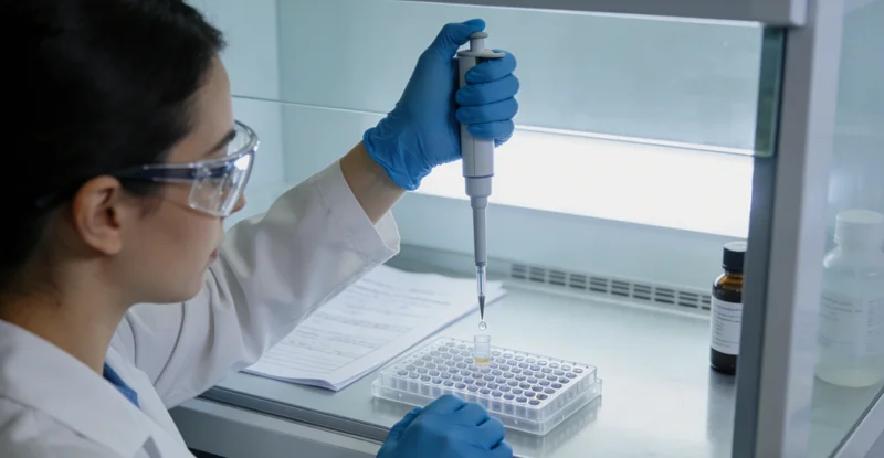 哈尔滨市民在医院进行基因检测采