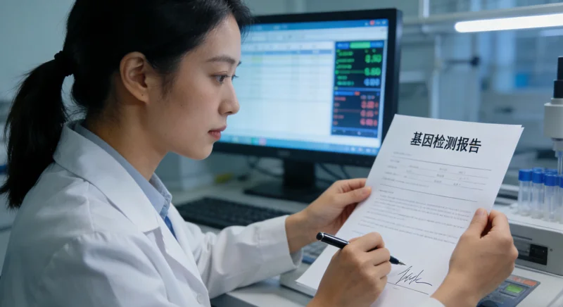 大同基因检测报告解读示意图