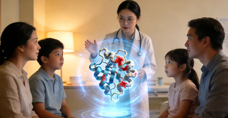 华亭家庭与医生进行遗传咨询讨论