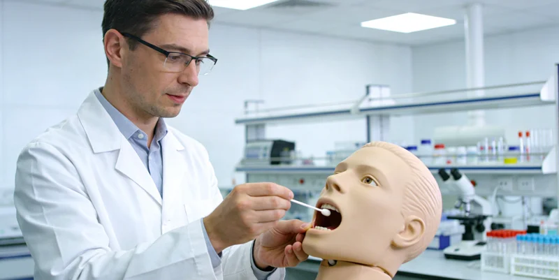 台山基因检测采样方式示意图