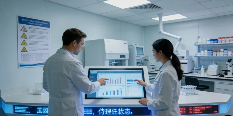 合山女性快递员健康生活工作场景