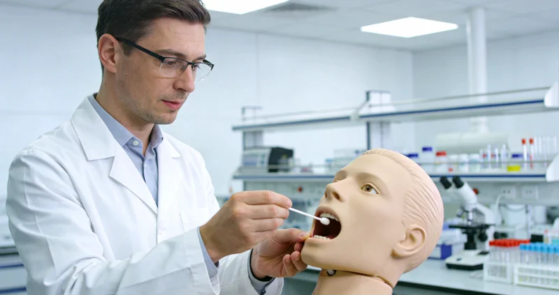 肇庆市民进行无创基因检测采样