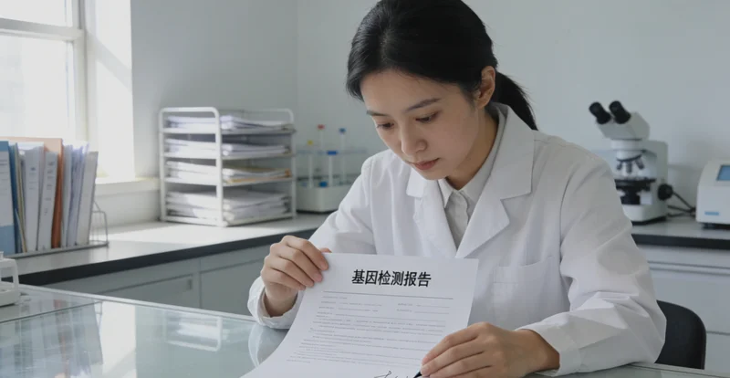 喀旗医生向患者解读基因检测报告