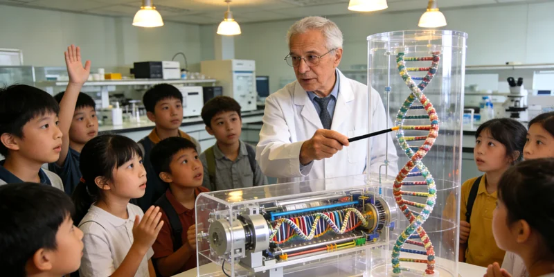 医生讲解遗传病家族谱系图示意