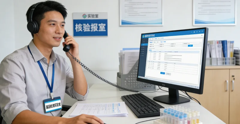 科右中旗 遗传咨询师在解读基因