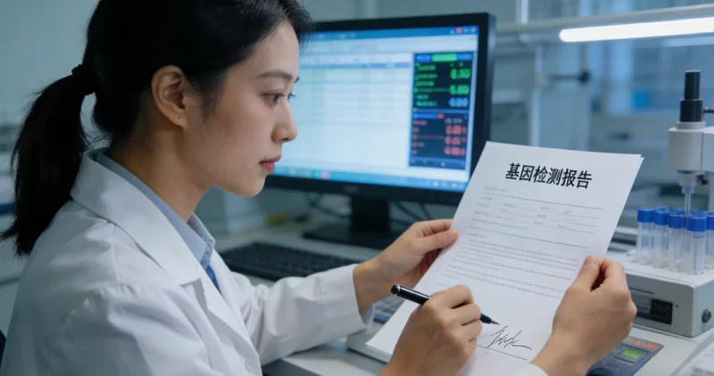 无锡市民查看基因检测报告与遗传