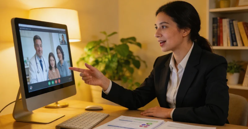 新左旗家庭围坐一起讨论家族健康