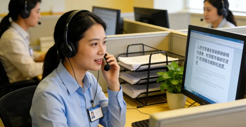 阿旗基因检测专业护士采血场景