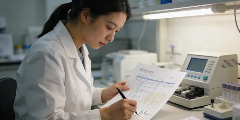 高碑店医生向咨询者解释基因检测