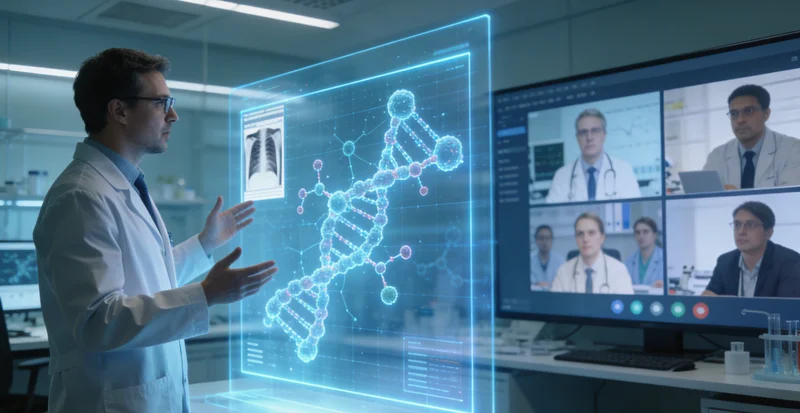 通辽一家人陪伴长辈进行健康体检