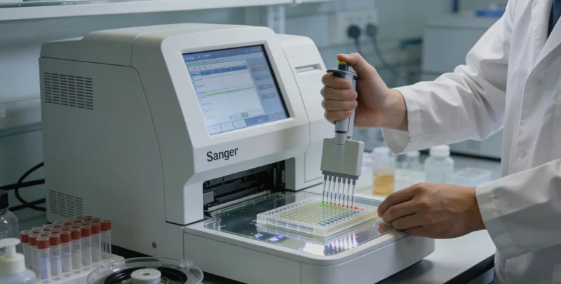 贺州基因检测流程示意图