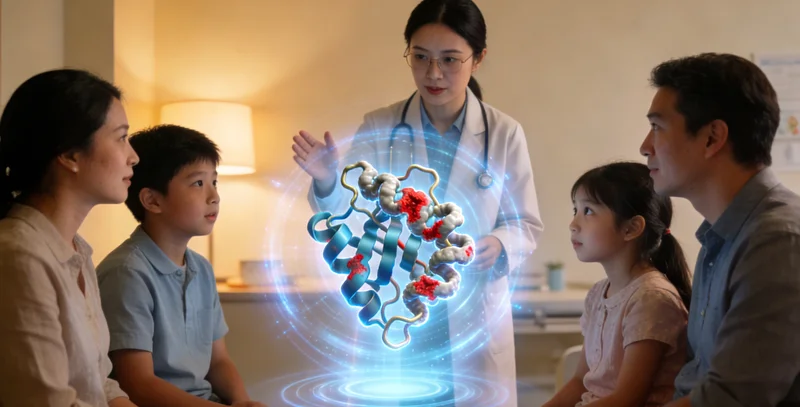 当阳遗传咨询医生与患者沟通家庭