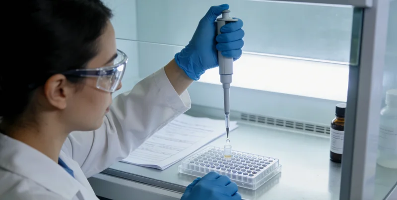 阿右旗基因检测中心护士采集血样