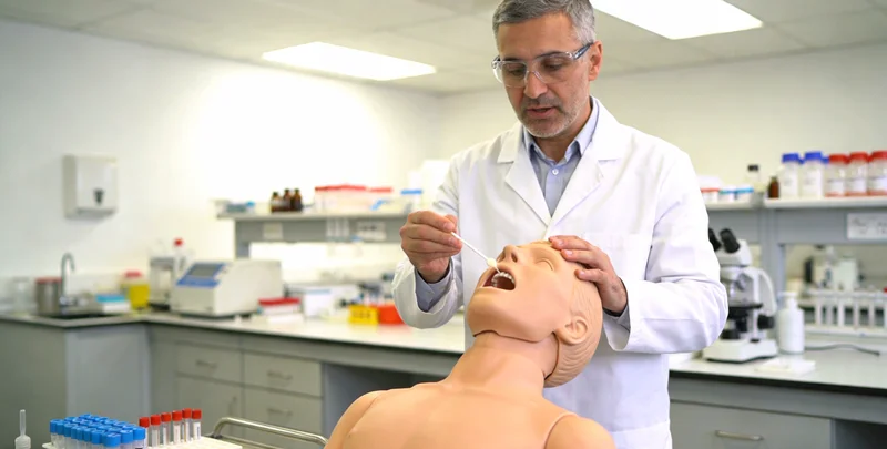 天长基因检测采样过程示意图