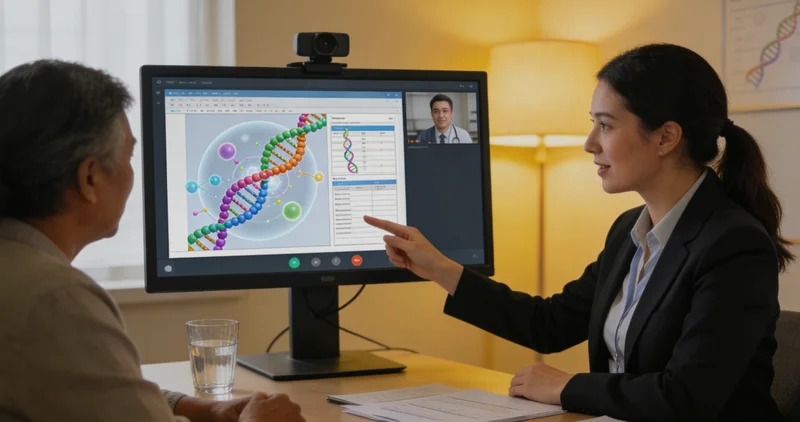 虎林家庭与医生讨论家族健康史