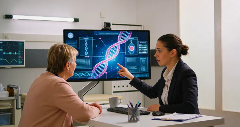 玉门女性进行遗传咨询场景