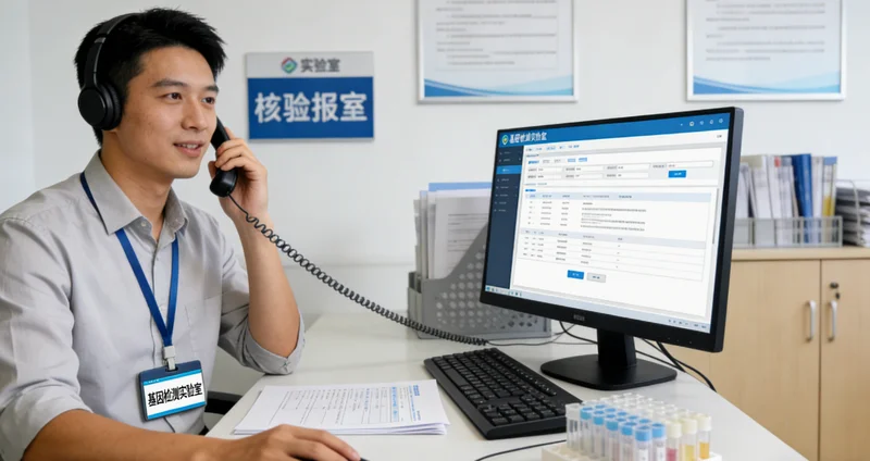 张家界家庭成员与遗传咨询医生在