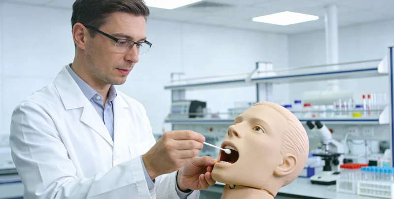 乐清RB基因检测采样过程示意图