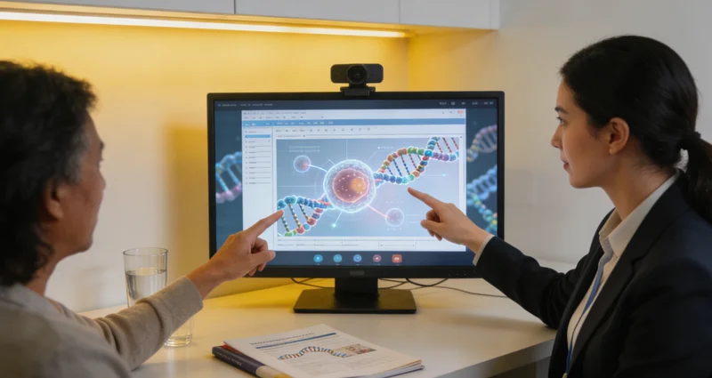 杭后旗居民通过远程视频进行专业