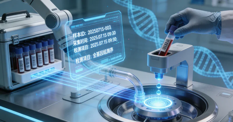 密山家庭基因检测采血示意图