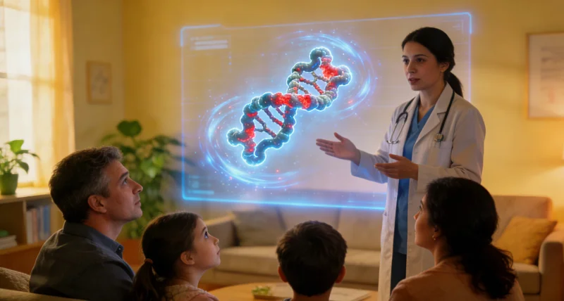 盖州遗传咨询师为患者解读胰腺囊