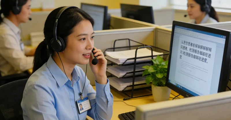 日喀则医院医生向患者解读基因检