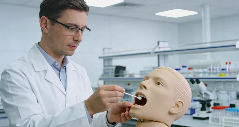 鄂托克地区进行无痛口腔拭子基因