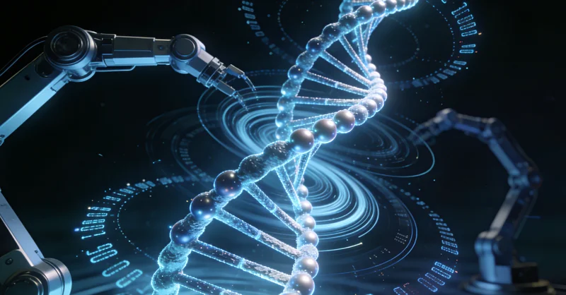 象征希望与未来的绿色DNA双螺