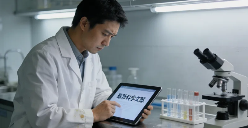 专业基因测序实验室内部工作场景