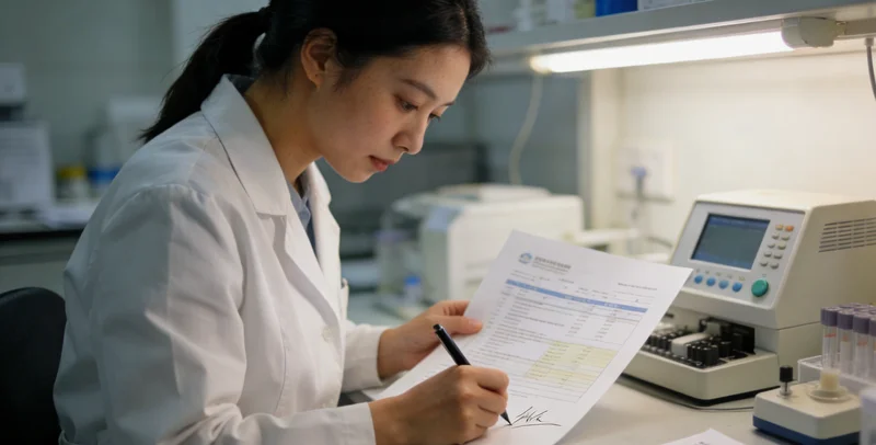 平果市民与专业人员共同查看基因