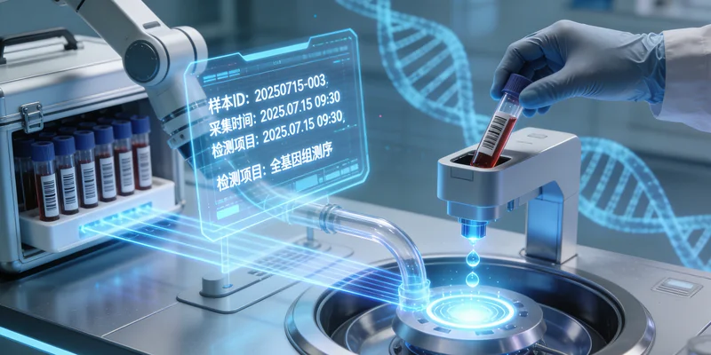 吉首医院专业护士进行血液样本采