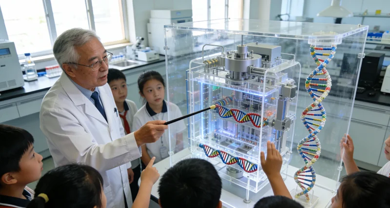 辛集医生为儿童测量头围，评估发