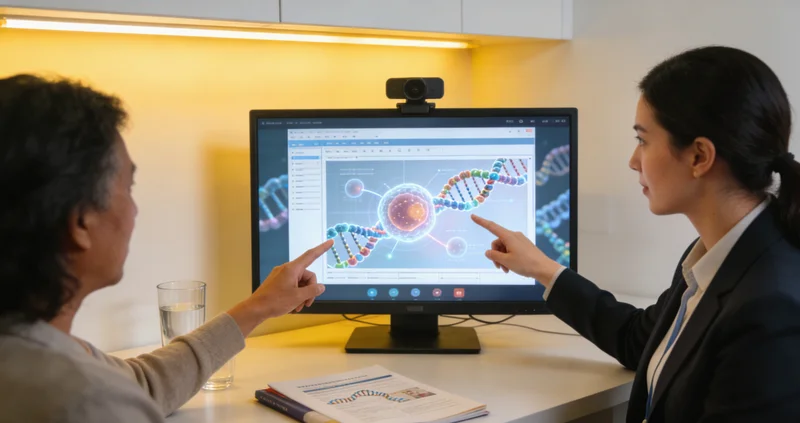 阿图什医生与患者家庭进行遗传咨