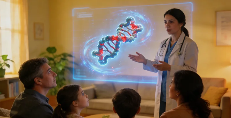 商丘遗传咨询医生与女性患者亲切