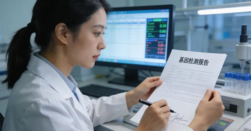 临海基因检测报告结果示意图